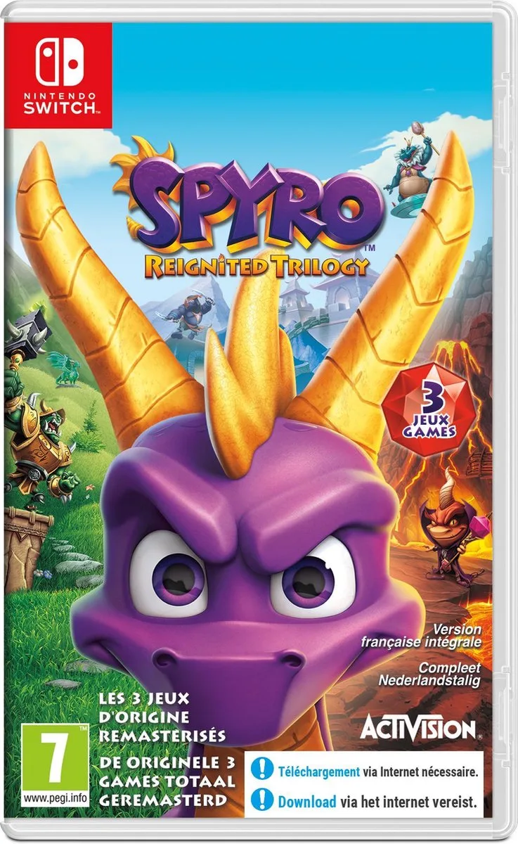 Spyro: Reignited Trilogy van Activision, Nintendo Switch – cover