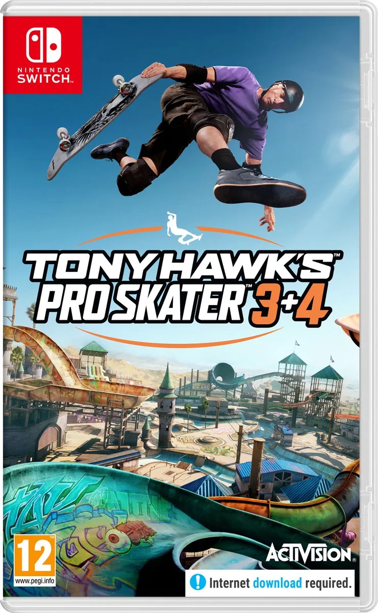 Tony Hawk's Pro Skater 3+4 by Activision, Nintendo Switch – cover