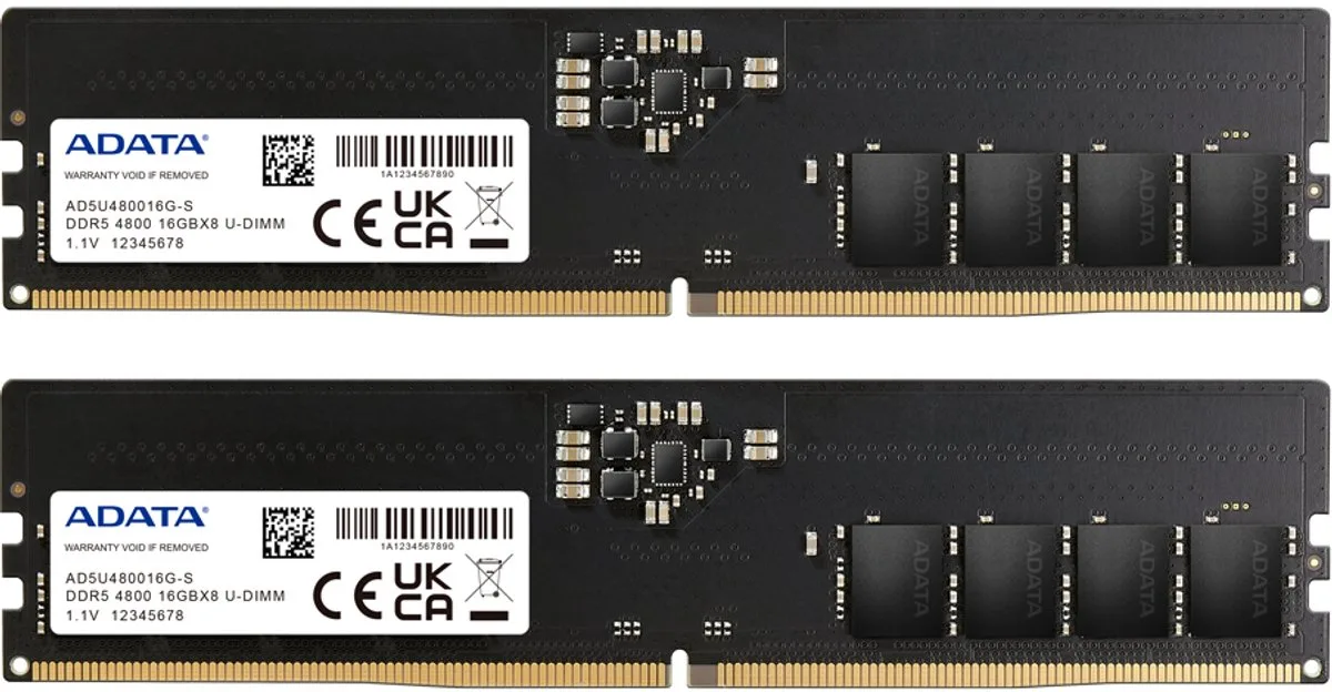 AD5U480016G-DT geheugenmodule 32 GB 2 x 16 GB DDR5 288-pin DIMM ECC by ADATA – cover