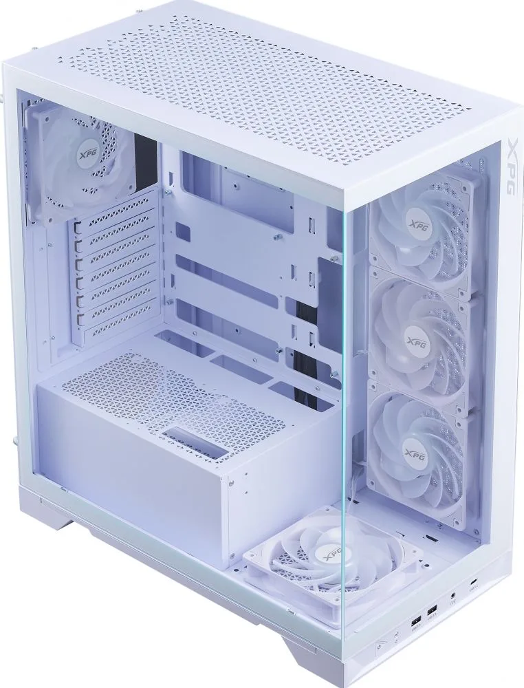 Behuizing XPG INVADER X BTF (ATX) Midi Tower weiß retail de ADATA – jaquette