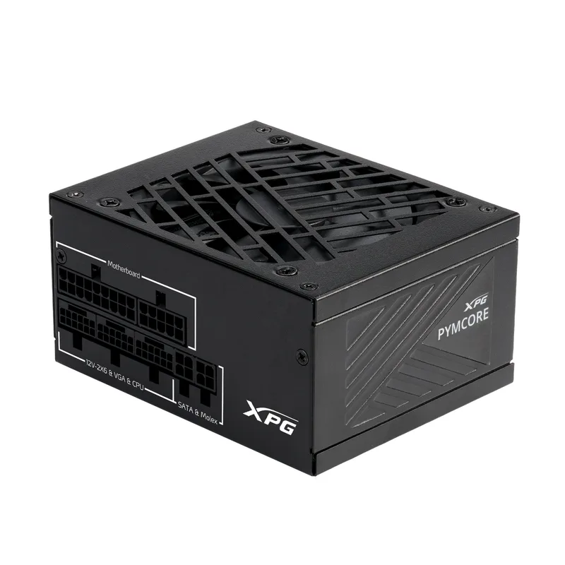 PYMCORE 850w SFX GOLD, 850 W, 100 - 240 V, 50/60 Hz, 10 A, 20 A, 70,8 A de ADATA – jaquette