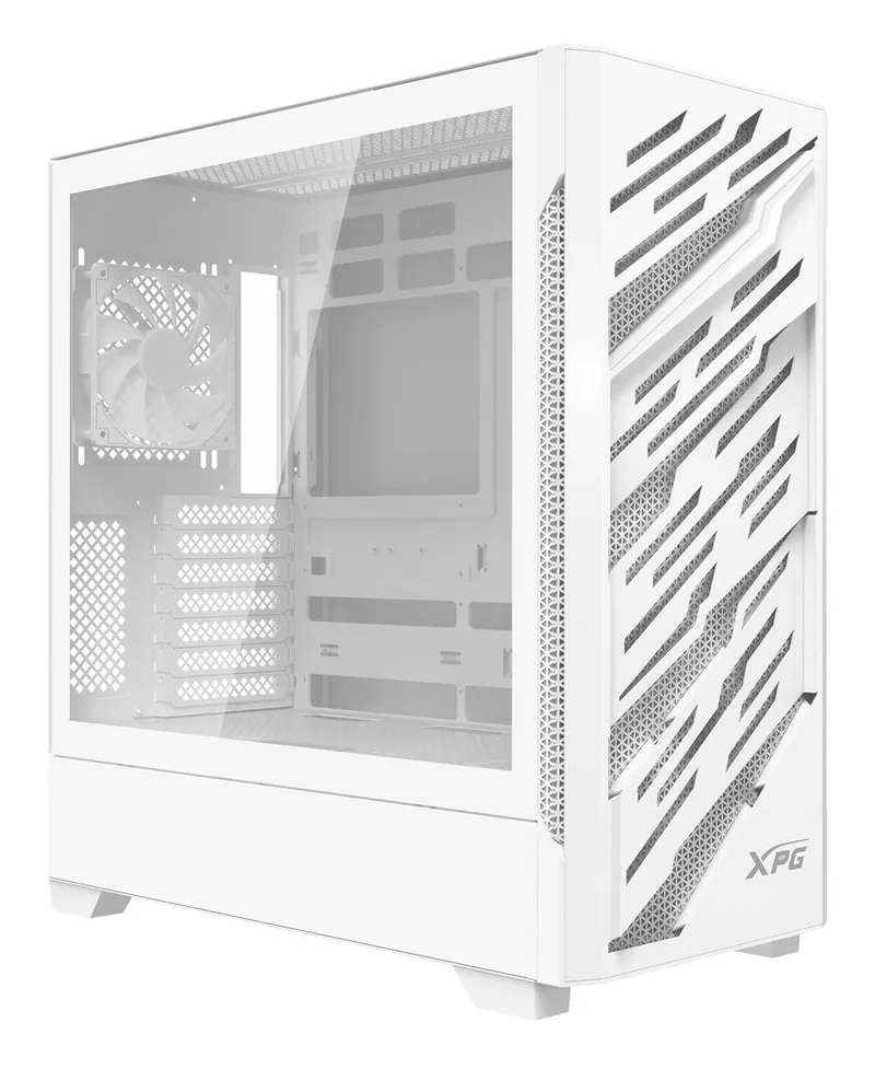 STARKER AIR BTF White - Midi Tower Behuizing - Gehard Glas - Inclusief 4x ARGB Fans - Geschikt voor ASUS BTF & MSI Project Zero by ADATA, White – cover