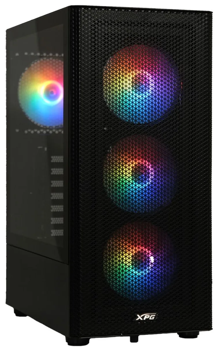 Valor Mesh - RGB Mid Tower 650W 80+ White Gaming Behuizing van ADATA, Zwart – cover