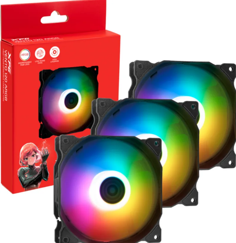 Vento 120 ARGB PWM Reverse Revolution Fan - Ventilator by ADATA – cover