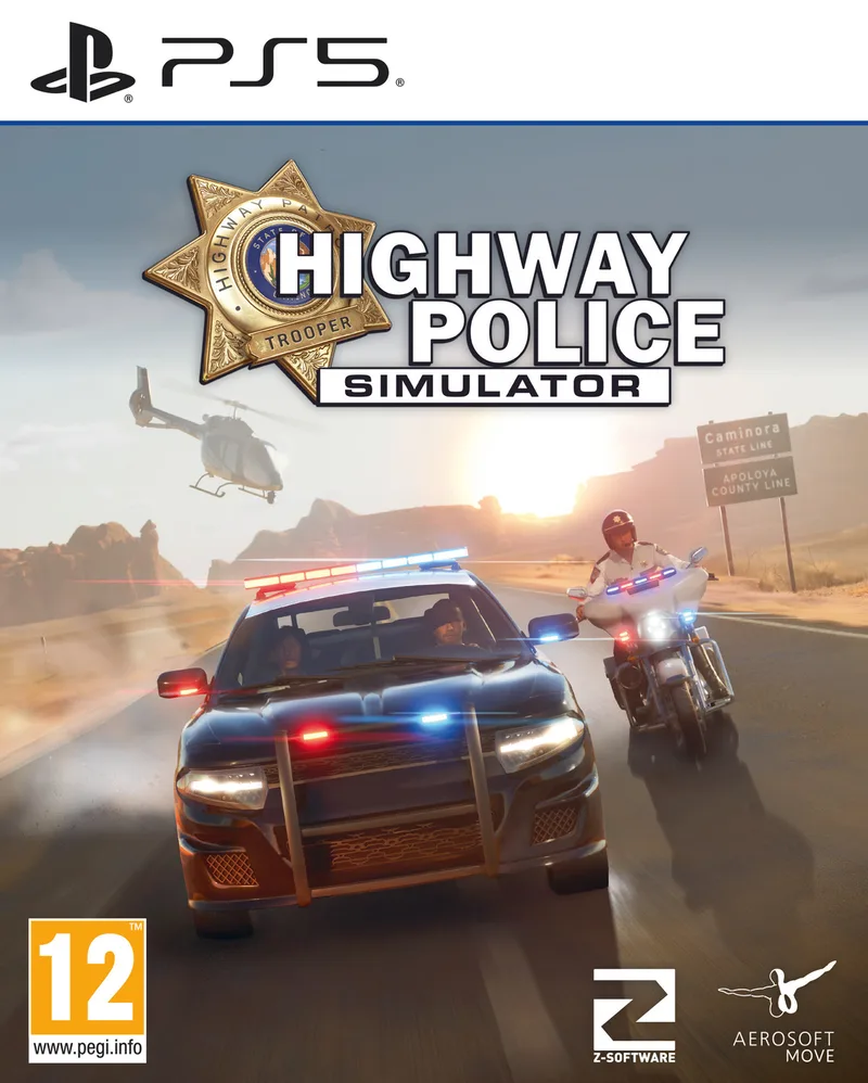Highway Police Simulator van Aerosoft, PS5 – cover