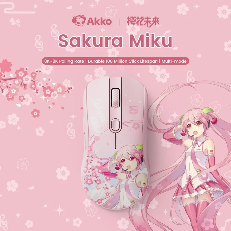 AG ONE 8K Gaming Mouse Sakura Miku by AKKO – cover