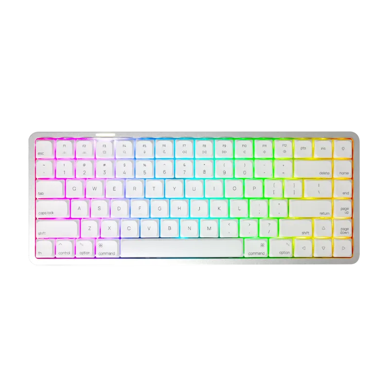 Air 01 Low Profile Mechanical Keyboard de AKKO, Cloudy White – jaquette