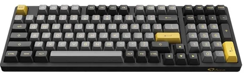 AKKO 3098B Plus – Gold RGB Draadloos Hotswap Mechanisch Gaming Toetsenbord by AKKO, Black – cover