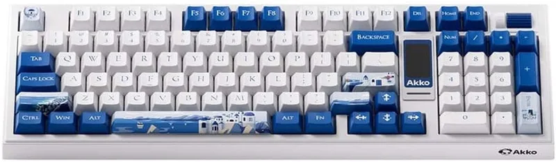 AKKO 5098B Plus Santorini - RGB Draadloos Hotswap Mechanisch Gaming Toetsenbord van AKKO, Blauw – cover