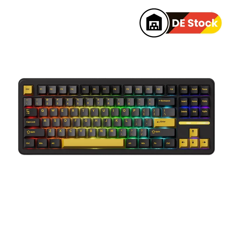 Black & Gold TAC87 Mechanical Keyboard by AKKO – cover