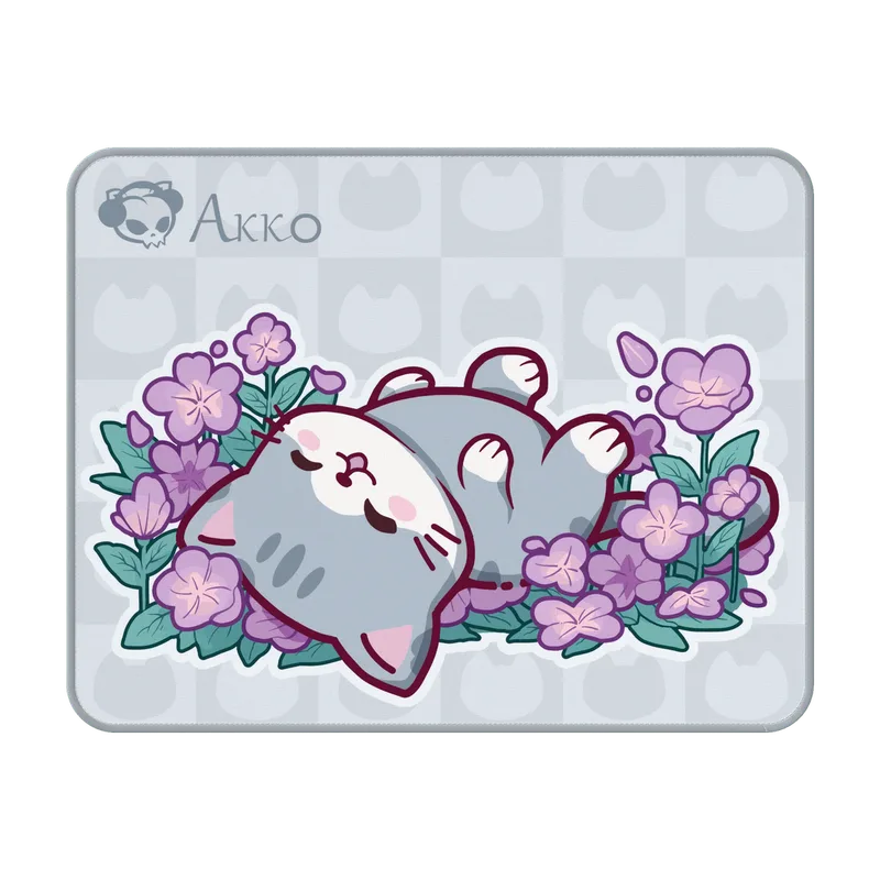 Cat Theme Mouse Pad de AKKO, Gray MIMO – jaquette