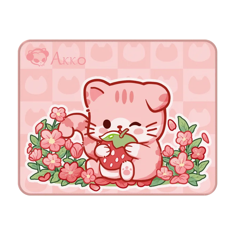 Cat Theme Mouse Pad fra AKKO, Pink ANGIE – cover
