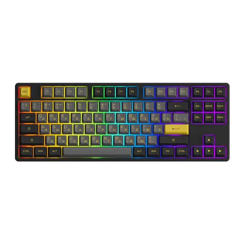 Cyrillic Keyboard Series från AKKO, Black & Gold – omslag