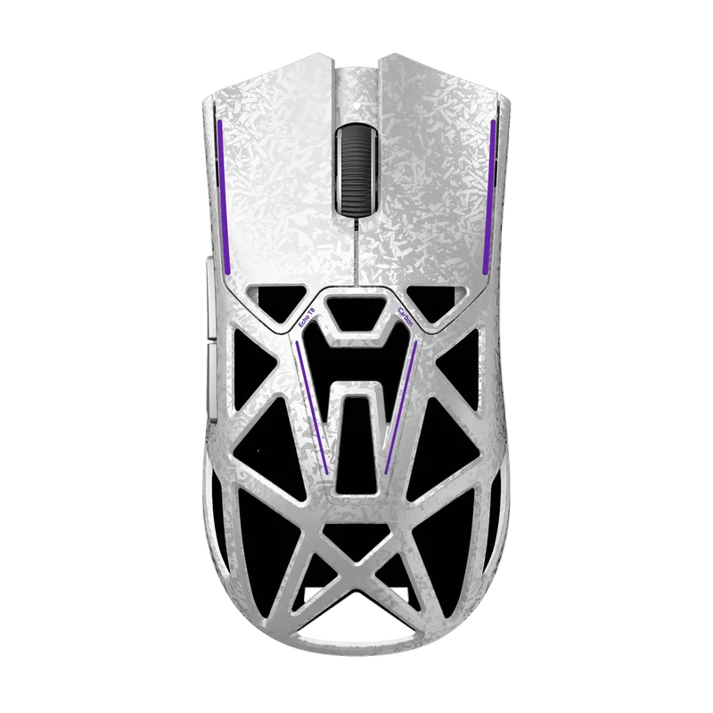 Echo Carbon Fiber Gaming Mouse de AKKO, Argent – jaquette