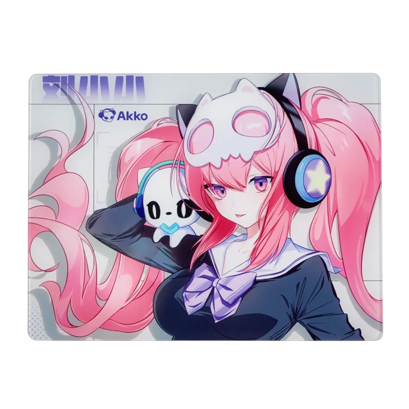 Lulu Liu Glass Gaming Mouse Pad de AKKO – jaquette