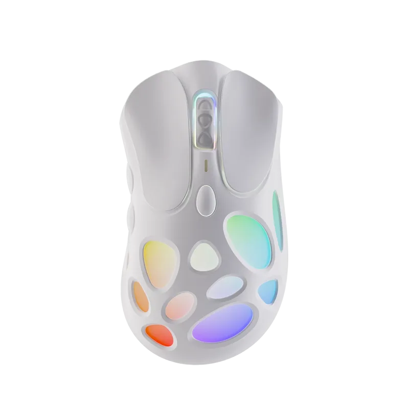 Mesh Gaming Mouse de AKKO, Blanc – jaquette