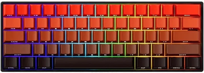 MONSGEEK FUN60 Max Shine-Through Blaze Gradient Hall Effect Magnetic Switch 8K Hz ARGB Wireless Hotswap Mechanical Gaming Keyboard by AKKO, Blue – cover