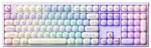 MONSGEEK MG108B Magic Lop Bunny RGB Draadloos Hotswap Mechanisch Gaming Toetsenbord
