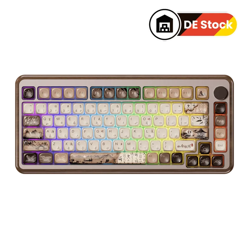 MU02 Mountain Seclusion Wooden Keyboard de AKKO – jaquette