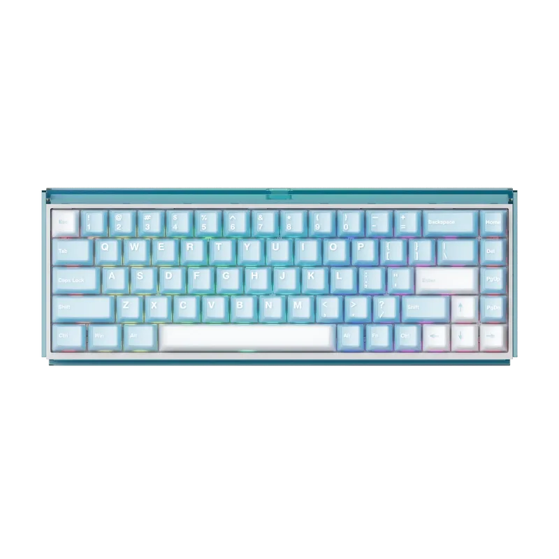 Ray68 HE Magnetic Keyboard van AKKO, Misty Blue & White – cover