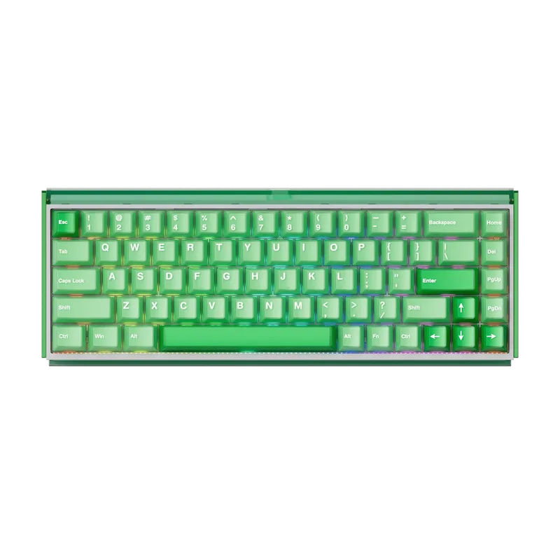 Ray68 HE Magnetic Keyboard de AKKO, Misty Green & White – jaquette