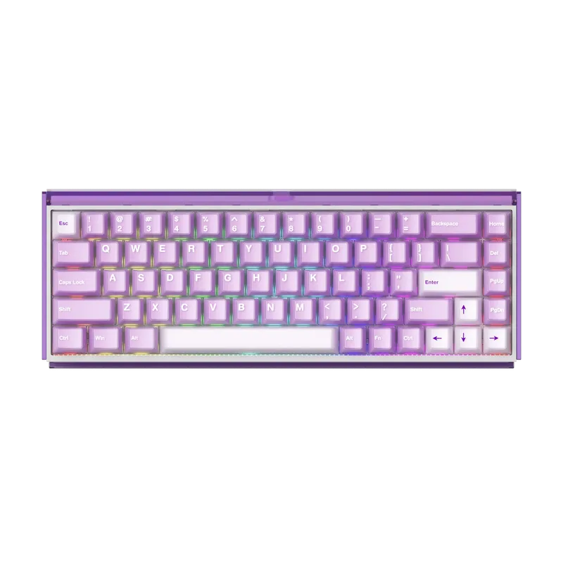 Ray68 HE Magnetic Keyboard van AKKO, Misty Purple & White – cover