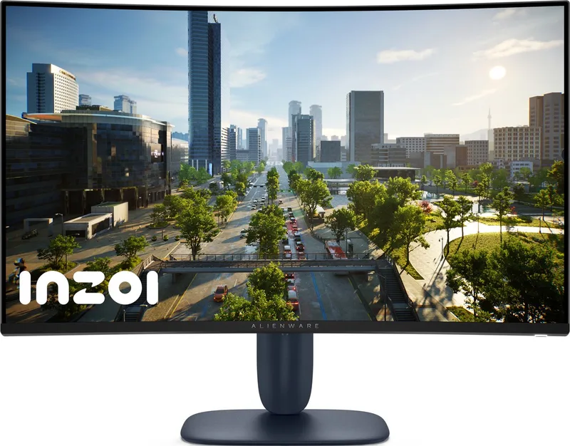 AW3225DM - WQHD VA Curved Gaming Monitor - 180Hz - 31.5 inch van Alienware, Blauw, Zwart – cover
