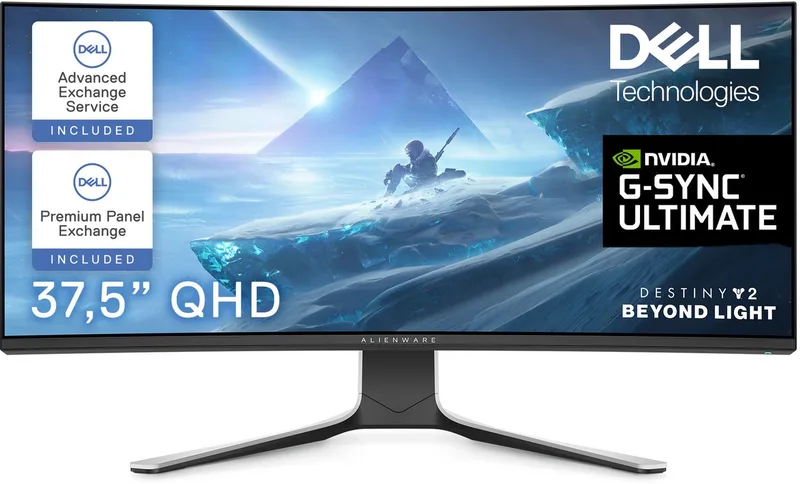 AW3821DW - Ultrawide Nano IPS Gaming Monitor - 144hz - 38 inch by Alienware, Black, White – cover