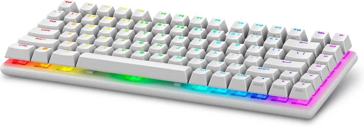 Pro Wireless Gaming Keyboard toetsenbord Gamen USB + RF Wireless + Bluetooth by Alienware, White – cover