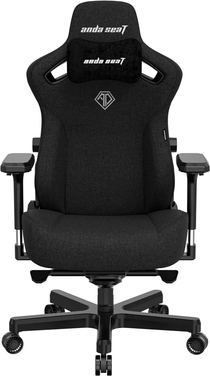 Kaiser Series 3 Premium - Gaming Stoel - Stalen Frame - Comfort - Magnetisch Kussen - Zwart van Andaseat, Stof Zwart – cover