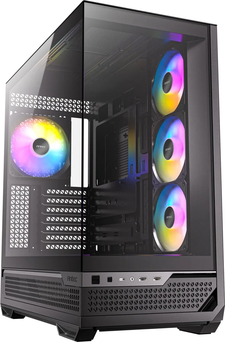 C7 ARGB Midi Tower de Antec, Noir – jaquette