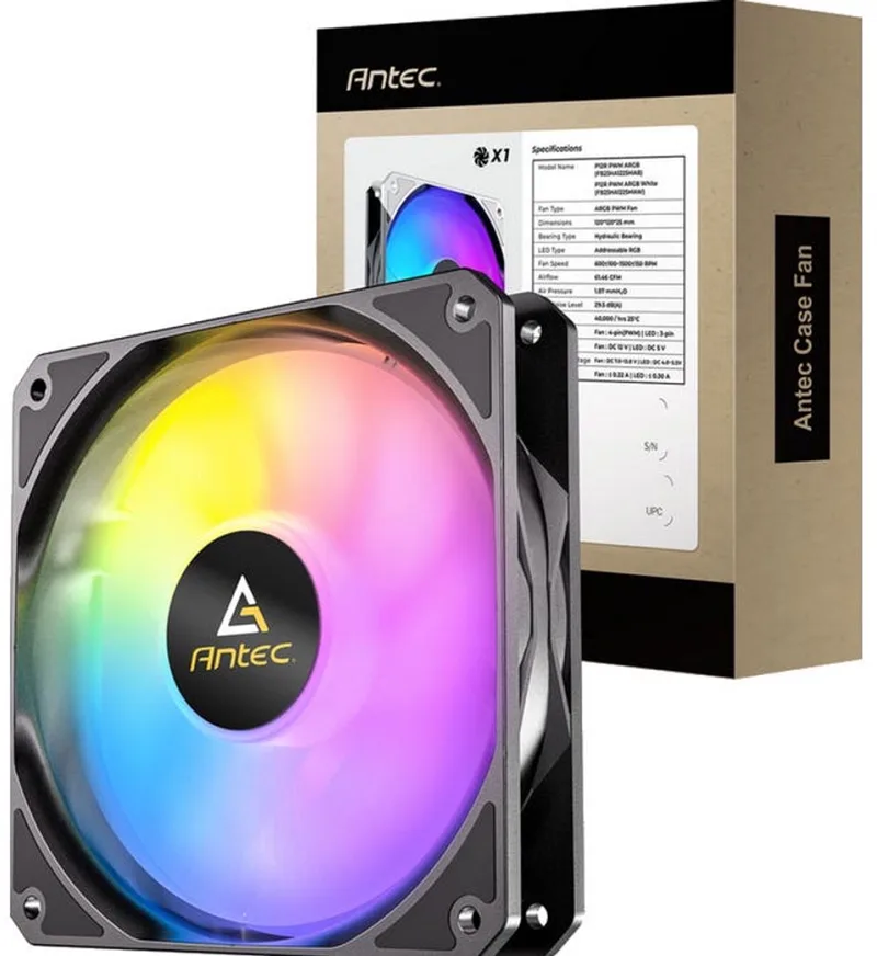 Connect 120 reverse ARGB PWM - Ventilator by Antec, Black – cover
