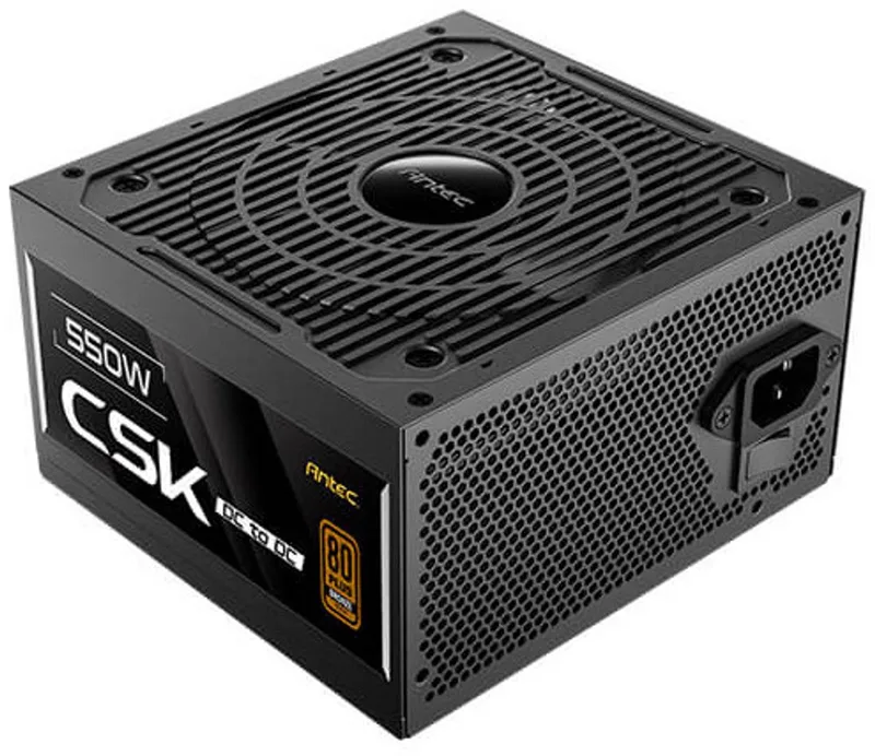 CSK550DC power supply unit 550 W 24-pin ATX ATX van Antec, Zwart – cover