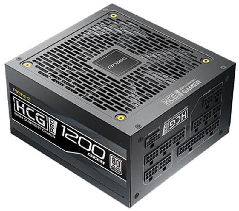 HIGH CURRENT GAMER HCG1200 PRO Platinum ATX 3.1 power supply unit 1200 W 20+4 pin ATX de Antec, Noir – jaquette