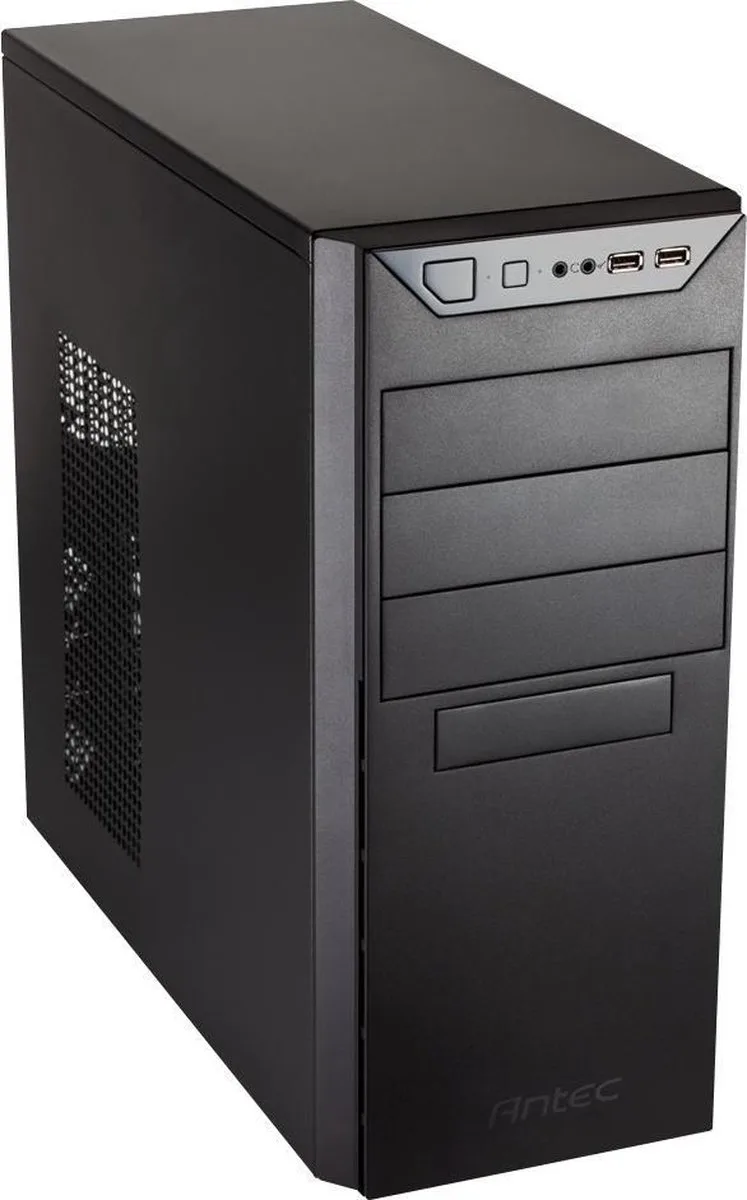 VSK4000B - U2/U3 Midi tower behuizing - Gegalvaniseerd staal van Antec, Zwart – cover