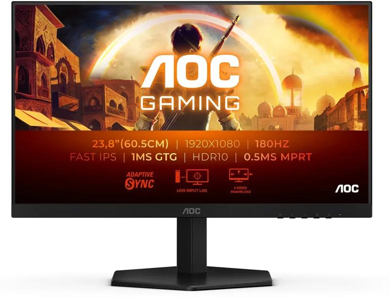 AOC 24G42E - Full HD Fast IPS Gaming Monitor - 180hz - 0.5ms - Randloos Design - 24 inch van AOC – cover