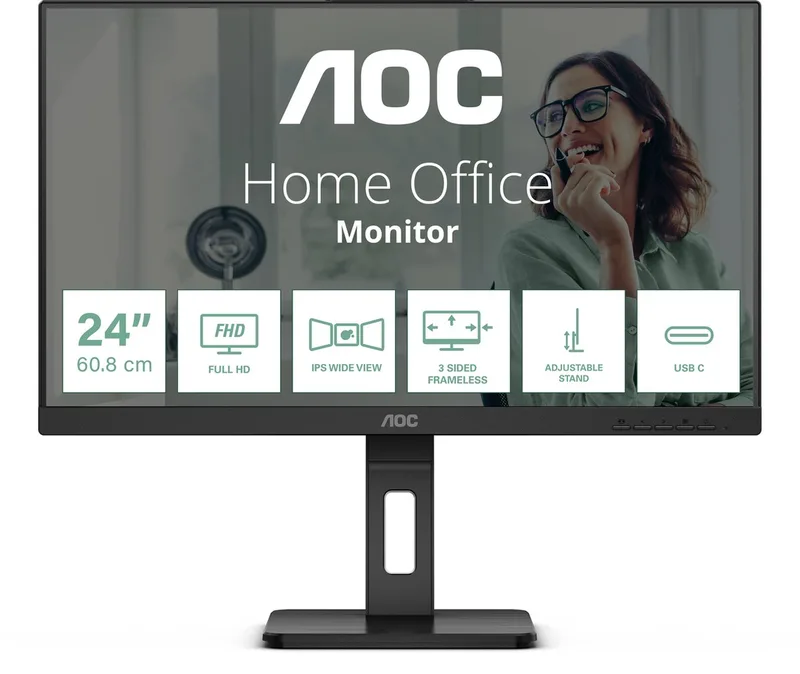 AOC 24P3CV - Full HD USB C Docking Monitor - RJ45 - 24 inch by AOC – cover