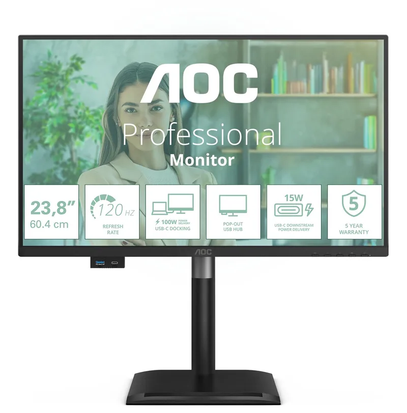 AOC 24P4CV computer monitor 60,5 cm (23.8) 1920 x 1080 Pixels Full HD LED Zwart by AOC – cover