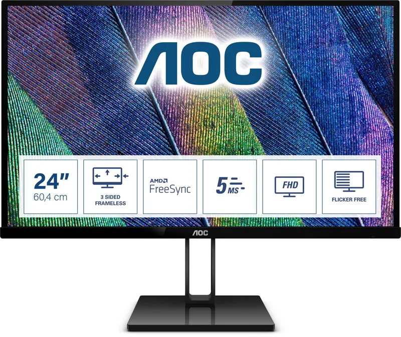 AOC 24V2Q - Full HD IPS Monitor (75Hz) de AOC – jaquette