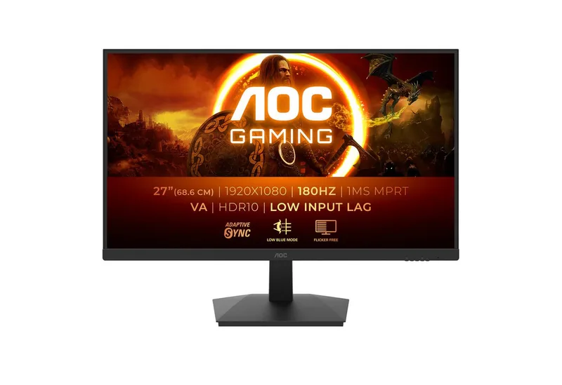 AOC 27G15N2 Gaming-Monitor (68,6 cm/27 ", 1920 x 1080 px, Full HD, 1 ms Reaktionszeit, 180 Hz, VA LED) by AOC, Black – cover