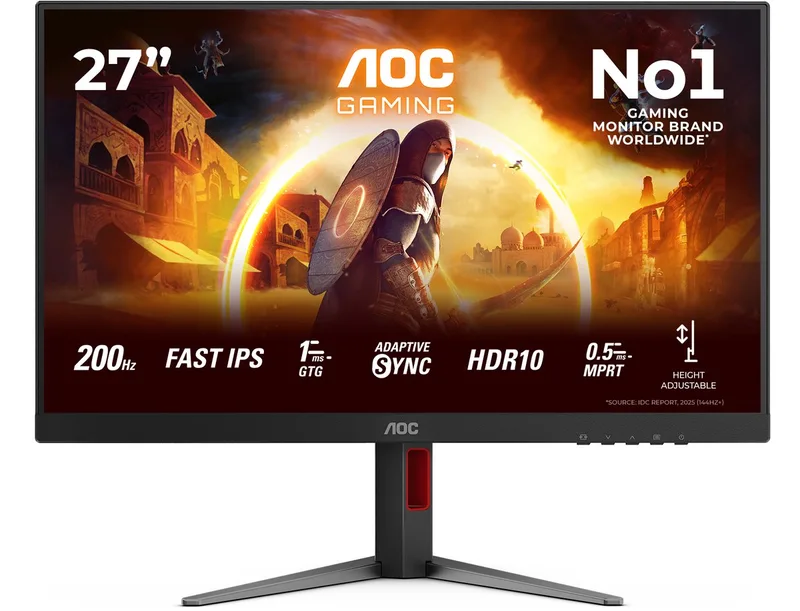 AOC 27G4HA - Full HD IPS Gaming Monitor - G-Sync Compatible - Ergonomisch - 200Hz - 27 inch by AOC – cover