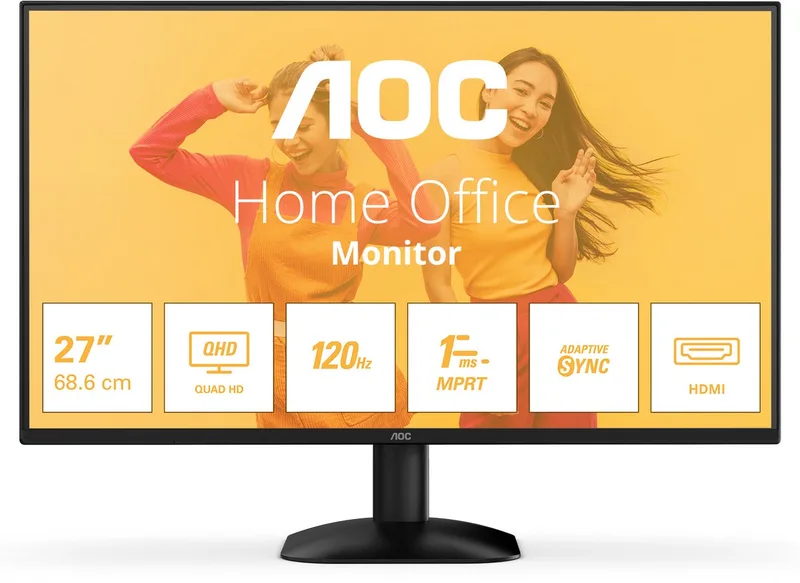 B3 Q27B35S3 - QHD Monitor - 27 inch - 120 hz van AOC, Zwart – cover