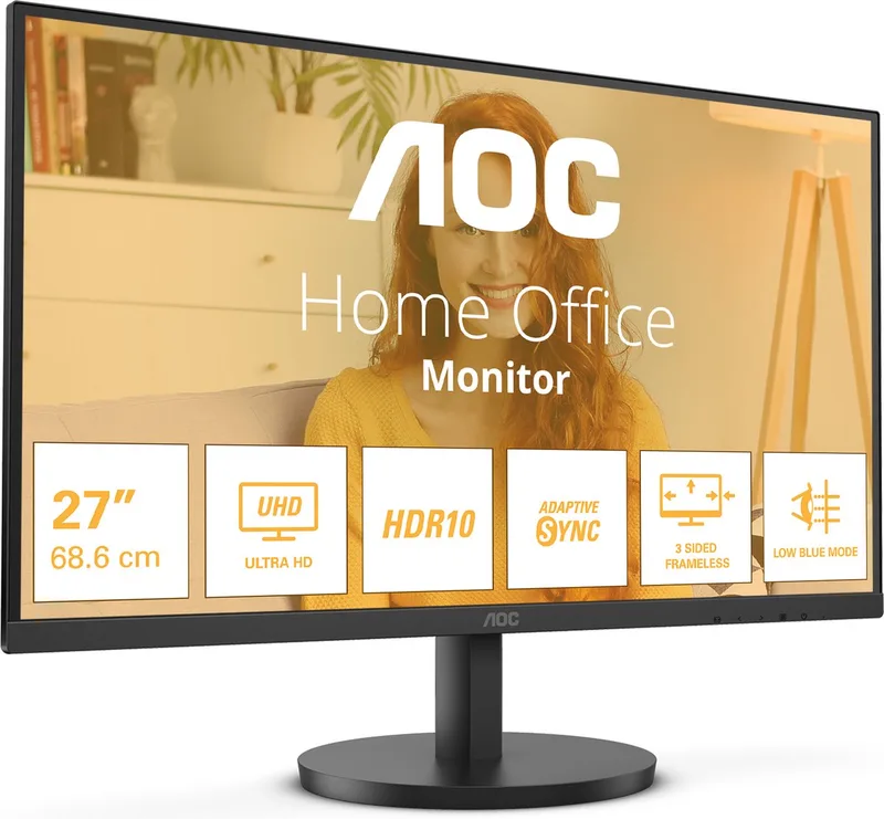 B3 U27B3M - Ultra HD Monitor - 60hz - 27 inch by AOC, Black – cover