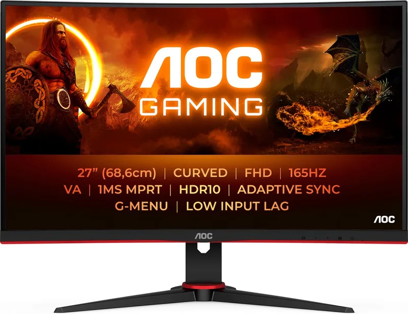 C27G2E - Full HD Curved Gaming Monitor - 165hz - 27 inch by AOC – cover