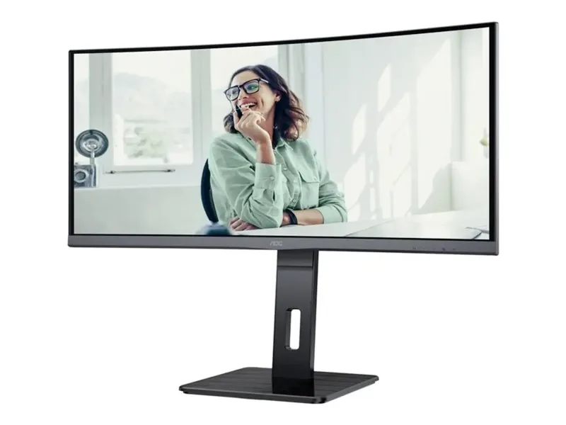 CU34P3CV - Ultrawide Curved QHD VA 100Hz Monitor - 34 Inch de AOC, Noir – jaquette 2 sur 2