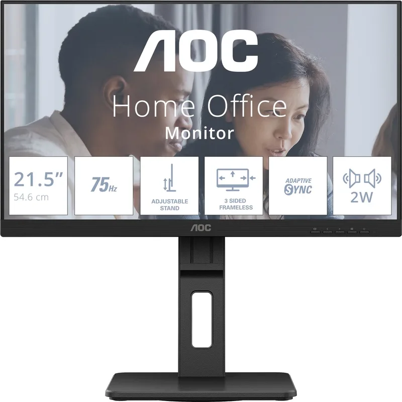 E2 22E2UMF LED display 54,6 cm (21.5") 1920 x 1080 Pixels Full HD van AOC, Zwart – cover