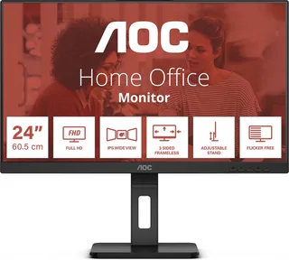 E3 24E3QAF - Full HD Monitor fra AOC, Sort – cover 1 af 2