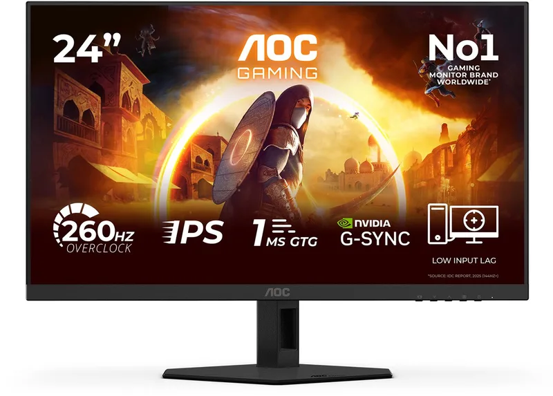G4 24G4ZRE - Full HD IPS Gaming Monitor - Esports - 240hz - 260hz Overclock - 24 inch van AOC – cover