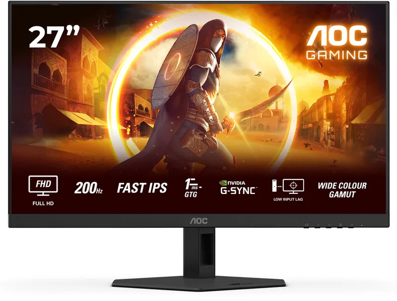 G4 27G4HRE - Full HD IPS Gaming Monitor - G-Sync compatible - 200hz - Speakers - 27 inch de AOC – jaquette