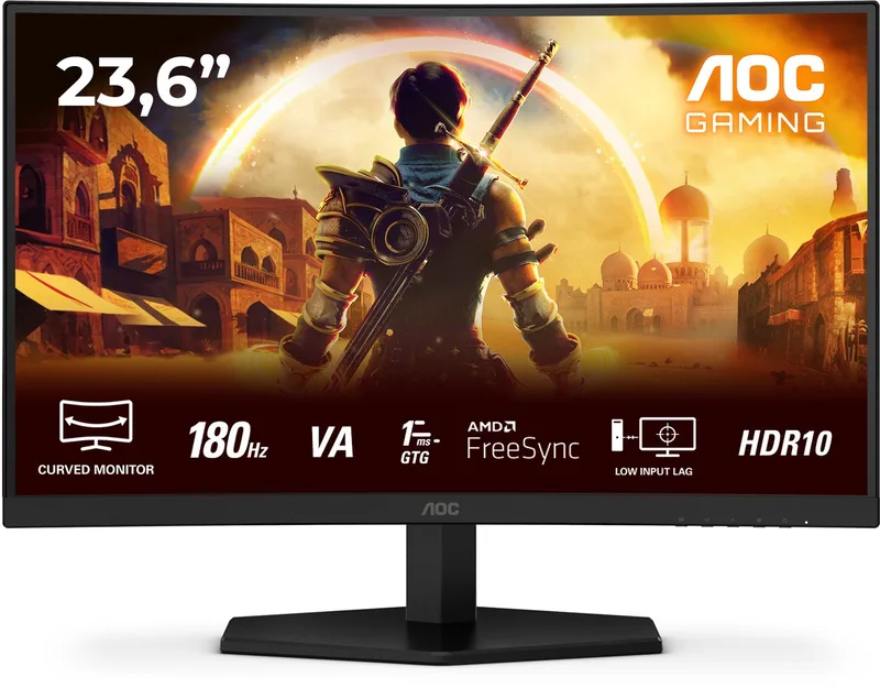 G4 C24G42E - Full HD Curved Gaming Monitor - 180hz - 0.5 ms - 24 inch de AOC – jaquette